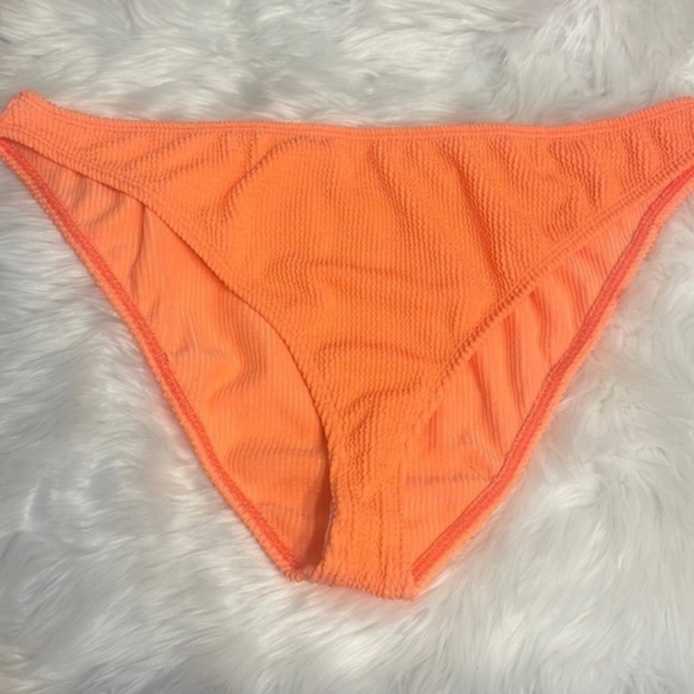 Good American bikini bottom Neon Orange swimwear New Sz 7/8